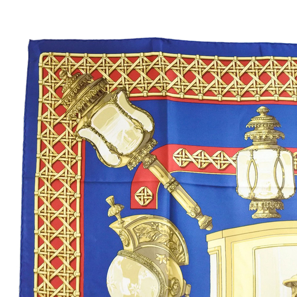 Pre-Loved Hermes Feux de Route Silk Scarf 90 - Picture 2 of 8